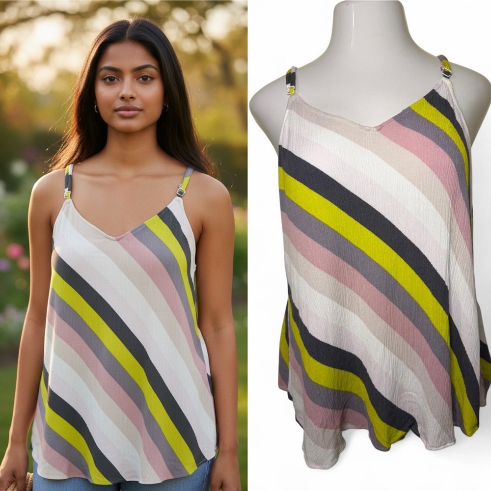Torrid Multicolor Striped Camisole